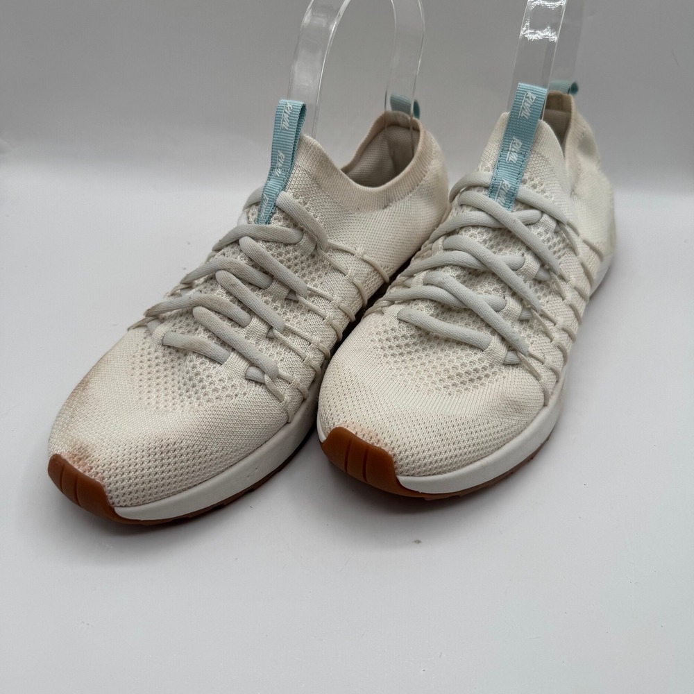 Rival Drive Sneakers Womens 8 White Knit Lace Up Athletic Shoes R22WAT135AH